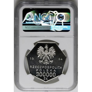 PRÓBA NIKIEL 300000 złotych 1994, 70-Lecie Odrodzenia Banku Polskiego