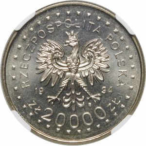 20000 PLN 1994 Kościuszkovo povstanie