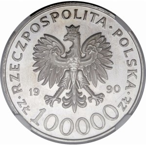 100000 PLN 1990 Solidarity Type A