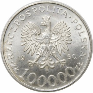 100000 PLN 1990 Solidarity Type A