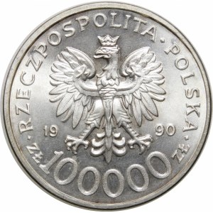 100000 PLN 1990 Solidarity Type C