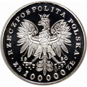 100000 zlatých 1990 Józef Piłsudski
