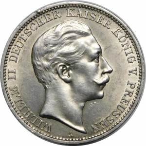 Nemecko, Prusko, Wilhelm II (1888-1918), 3 marky 1910 A, Berlín