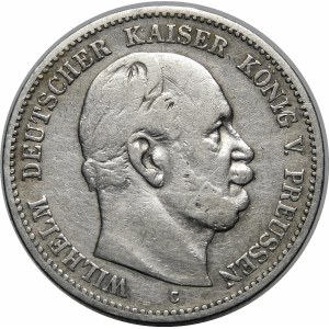 Germany, Prussia, Wilhelm I (1861-1888), 2 marks 1876 C, Frankfurt