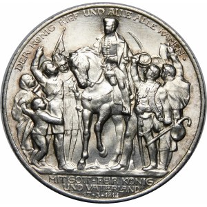 Germany, Prussia, Wilhelm II (1888-1918), 2 marks 1913, Berlin, 100th anniversary of the Battle of the Nations