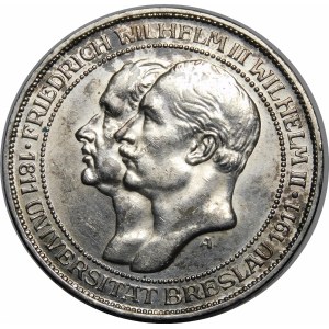 Nemecko, Prusko, Wilhelm II, 3 marky 1911 A, Berlín