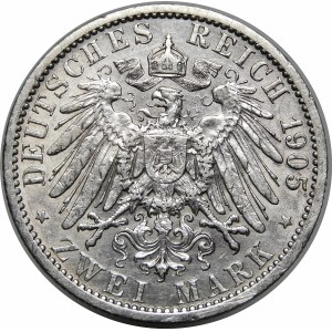 Niemcy, Prusy, Wilhelm II (1888-1918), 2 marki 1905 A, Berlin