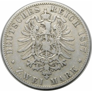 Nemecko, Prusko, Wilhelm I. (1861-1888), 2 marky 1877 A, Berlín