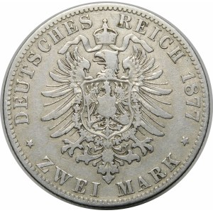 Niemcy, Prusy, Wilhelm I (1861-1888), 2 marki 1877 A, Berlin