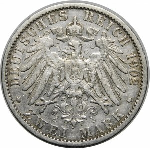 Nemecko, Prusko, Wilhelm II (1888-1918), 2 marky 1902 A, Berlín