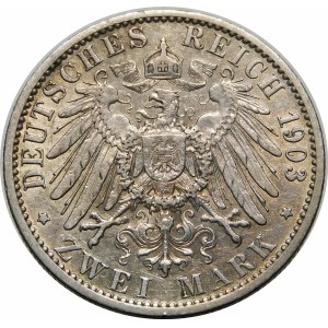 Nemecko, Prusko, Wilhelm II (1888-1918), 2 marky 1903 A, Berlín
