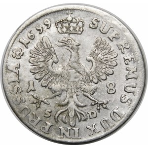 Nemecko, Brandenbursko-Prusko, Fridrich I. Hohenzollern, brandenburský kurfirst ako Fridrich III., Ort 1699 SD, Königsberg