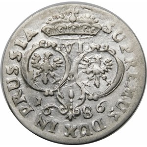 Niemcy, Brandenburgia-Prusy, Fryderyk Wilhelm Hohenzollern, Szóstak 1686, Królewiec