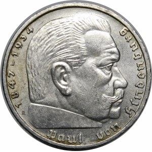 Niemcy, III Rzesza, 5 marek 1939 A, Paul von Hindenburg