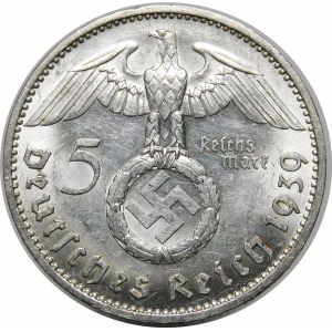 Niemcy, III Rzesza, 5 marek 1939 J, Paul von Hindenburg