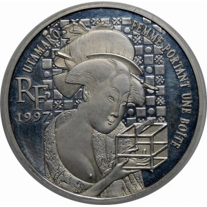 Francja, 10 franków 1997 Kitagawa Utamaro
