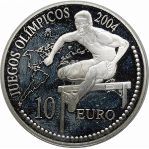 Hiszpania, 10 euro 2004 Igrzyska XXVIII Olimpiady - bieg przez płotki