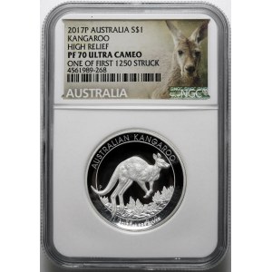 Australia, $1 2017, Kangaroo