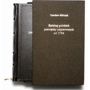 Czesław Miłczak - Katalog polskich pieniędzy papierowych od 1794 - Nr 13 - wydane ekskluzywne - skóra