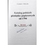 Czesław Miłczak - Katalog polskich pieniędzy papierowych od 1794 - Nr 13 - wydane ekskluzywne - skóra