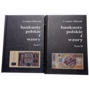 Czesław Miłczak - Banknoty polskie i wzory tomy I i II - wyd. 2012 + cenniki
