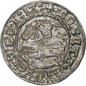 Sigismund I. der Alte, Halber Pfennig 1512, Vilnius - destrukt