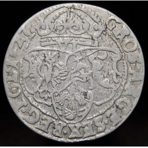 Žigmund III Vaza, šesťpence 1627, Krakov - variant