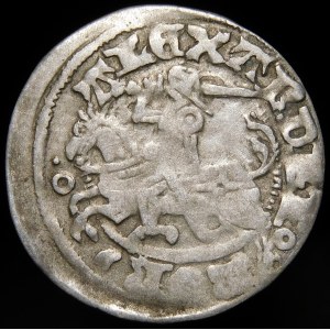 Alexander Jagellonský, Vilnius půlpenny - tečka - vzácné