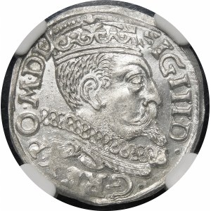 Zygmunt III Waza, Trojak 1599, Poznań - P z lewej - piękny