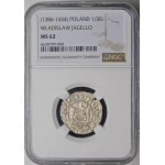 Władysław II Jagiełło, Half-penny Cracow - Type IV - signature AS