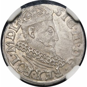 Zygmunt III Waza, Trojak 1620, Kraków - ciekawostka - ilustrowany i piękny