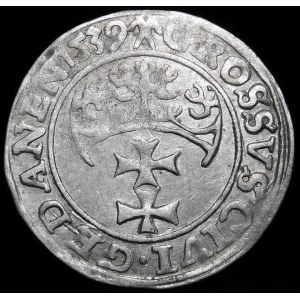 Sigismund I the Old, 1539 penny, Gdansk - PRVS
