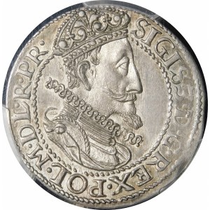 Zygmunt III Waza, Ort 1613, Gdańsk - kropka za łapą - rzadki i piękny