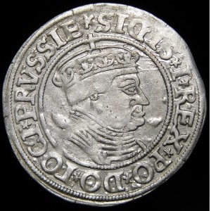 Žigmund I. Starý, Grosz 1535, Toruň - s čiapkou a korunou