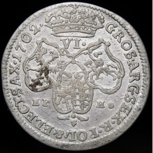 Augustus II the Strong, Sixthak 1702 EPH, Leipzig - beautiful