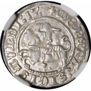 Sigismund I the Old, Half-penny 1512, Vilnius - diagonal colon - beautiful