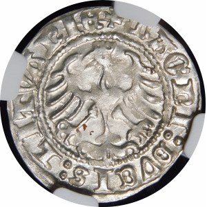 Sigismund I the Old, Half-penny 1512, Vilnius - diagonal colon - beautiful