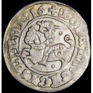 Sigismund I the Old, Half-penny 1516, Vilnius - Rings under and above the Pogon - very rare