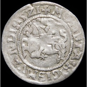 Sigismund I the Old, Half-penny 1521, Vilnius - SIGISMVANDI error - very rare