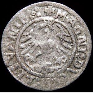 Sigismund I the Old, Half-penny 1521, Vilnius - SIGISMVANDI error - very rare