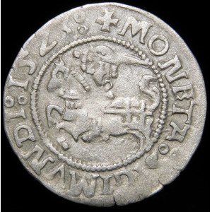 Sigismund I the Old, Half-penny 1523, Vilnius - SIGIMVNDI error - very rare