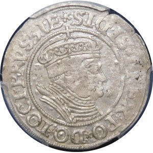 Žigmund I. Starý, Grosz 1535, Toruň - s čiapkou a korunou