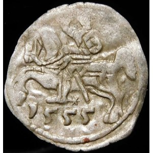 Sigismund II Augustus, Denarius 1555, Vilnius