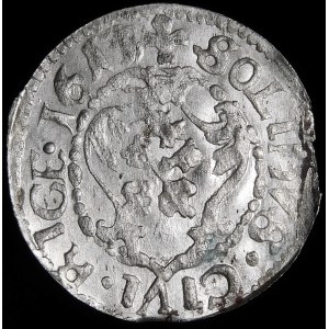 Sigismund III Vasa, Shelrog 1613, Riga - Snopek in the rim - beautiful and very rare.