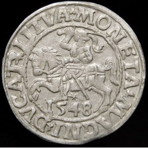 Sigismund II Augustus, Half-penny 1548, Vilnius - Roman I, L/LITVA - rare