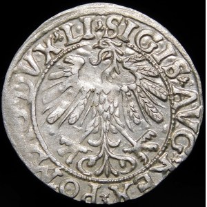 Zygmunt II August, Półgrosz 1558, Wilno - LI/LITV