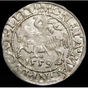 Sigismund II Augustus, Half-penny 1559, Vilnius - L/LITV