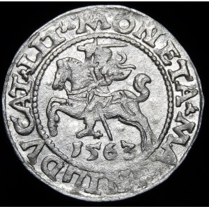 Sigismund II Augustus, Half-penny 1563, Vilnius - 19 Pogon, Axe, DVX L/LIT - rare