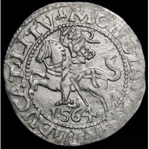 Sigismund II Augustus, Half-penny 1564, Vilnius - 21 Pogon, Axe, LI/LITV