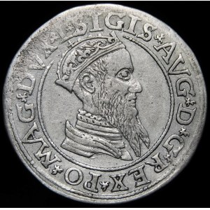 Sigismund II Augustus, Foursquare 1566, Vilnius - L/LIT - date punch 15/666 - rare